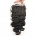 Luwigs 6x6 Lace Closure Human Virgin Hair Body Wave Pre Plucked Natural Hairline Natural Color Hair Piece with Baby Hair